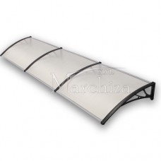 Copertina fereastra, marchiza modulara, Policarbonat celular Clar, 80 x 300 cm