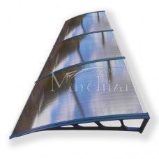 Copertina terasa, marchiza modulara, Policarbonat celular Bronz, 150 x 300 cm