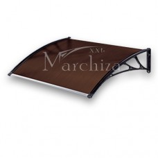 Marchiza pentru usa din policarbonat celular Bronz 100 x 120 cm