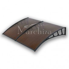 Copertina usa, marchiza modulara, Policarbonat celular Bronz, 150 x 200 cm